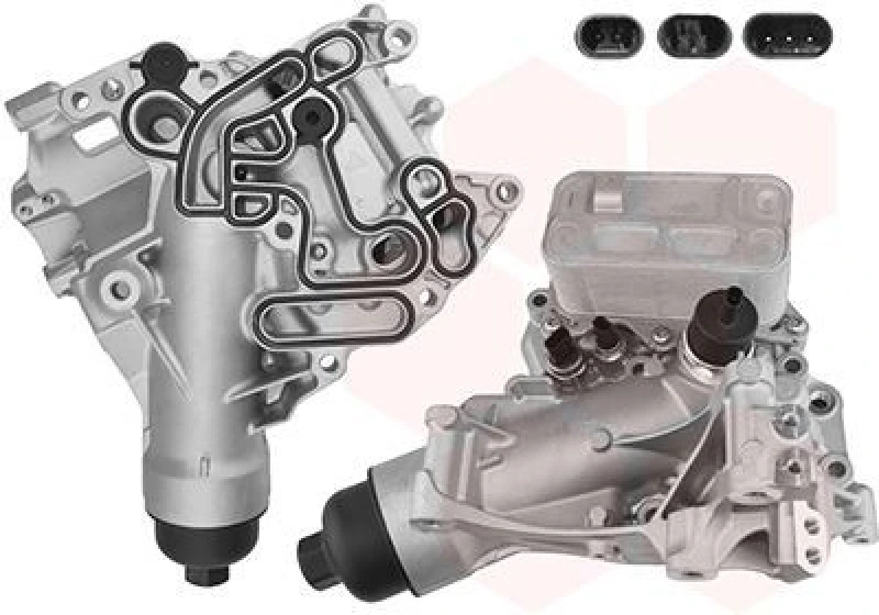 Image of VAN WEZEL Engine oil cooler VAN WEZEL 30013737