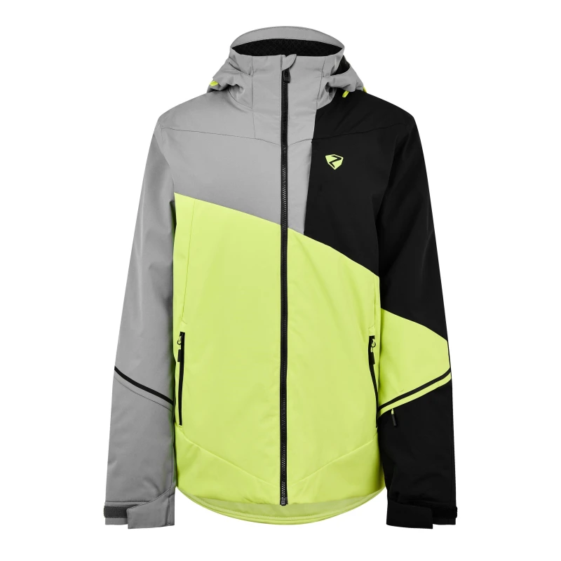 Image of Ziener Mens Timpa Weather-Resistant Ski Jacket Yellow male Medium