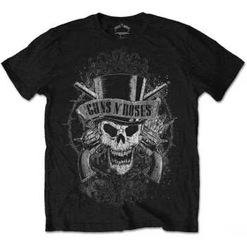Image of Guns N' Roses - Faded Skull Unisex XXX-Large T-Shirt - Black