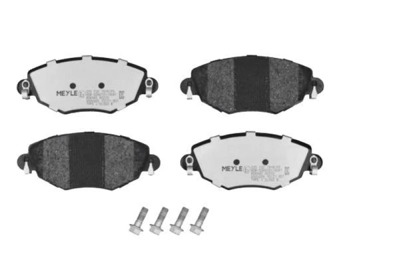 Image of MEYLE 025 232 7918/PD Brake pad set Front Axle, excl. wear warning contact, MEYLE-PD Quality, with anti-squeak plate Brake Pad Set,disc brake (402)