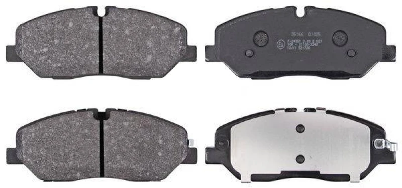 Image of A.B.S. 35166 Brake pad set prepared for wear warning indicator Brake Pad Set,disc brake (402)