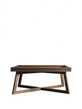 image of Hudson Living Boho Retreat Coffee Table - Brown