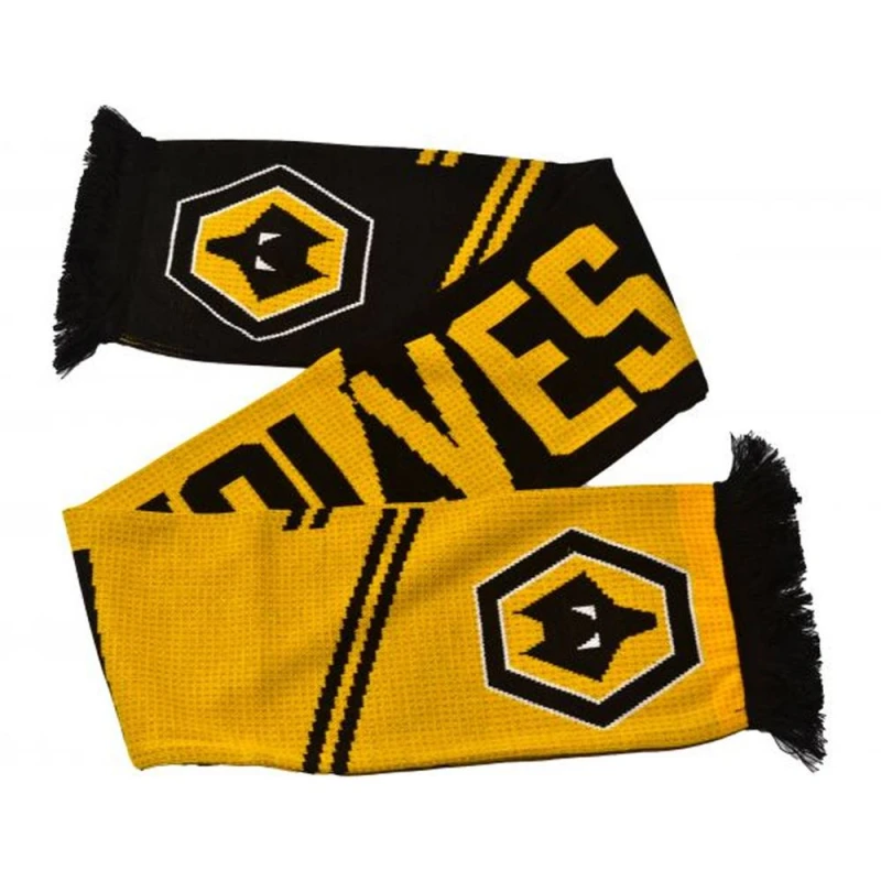 Image of Wolverhampton Wanderers FC Mens Vertigo Scarf Multicolor Male One Size