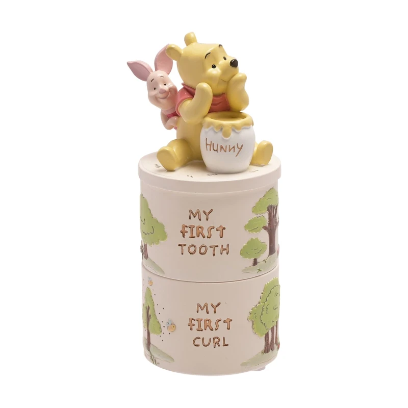 Image of Disney Winnie The Pooh Resin Tooth And Curl Trinket Box Set Multi unisex