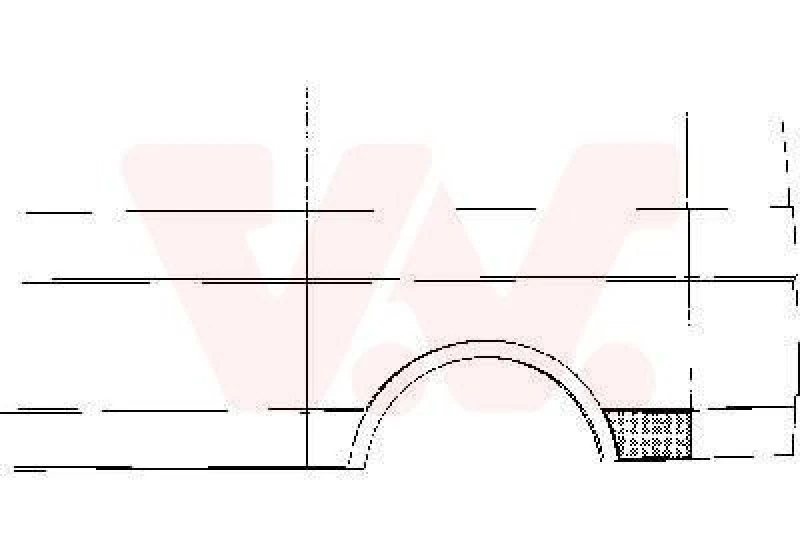 Image of VAN WEZEL Side panel VAN WEZEL 5858143
