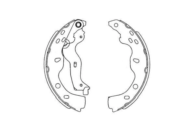 Image of KAVO PARTS Brake Shoe Set KAVO PARTS KBS-8914