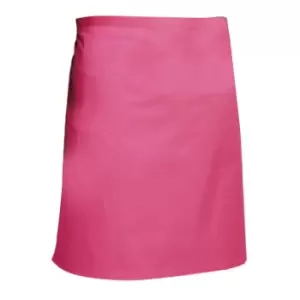 Image of Dennys Multicoloured Catering Waist Apron 28x36ins (Pack of 2) (One Size) (Hot Pink)