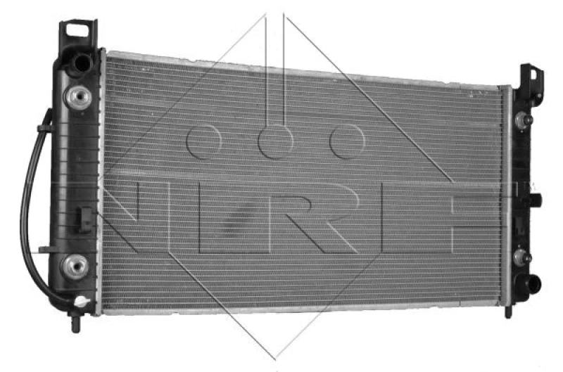 Image of NRF 56008 Engine radiator Brazed cooling fins, Aluminium, with rubber grommet Aluminium Radiator,engine cooling (470)
