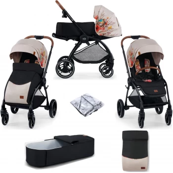 image of Kinderkraft Evolution 2in1 Stroller with Cocoon Carrycot - Bird