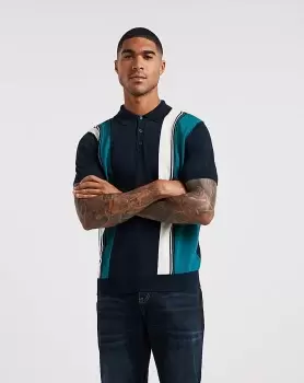 image of Ben Sherman Vertical Stipe Knit Polo