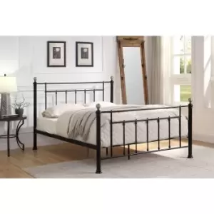Image of Harpenden Black Metal King Size Bed Frame 5ft - Black