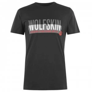 Image of Jack Wolfskin Jack Slogan T Shirt - Phantom