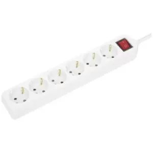 image of Manhattan 168335 Power strip (+ switch) White PG connector