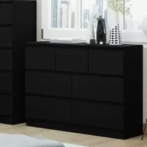 Image of Fwstyle Modern 7 Drawer Merchant Chest Matt Black