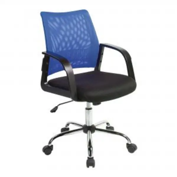 image of Calypso Medium Mesh Back Task Operator Armchair with Chrome Base - NTDSBCMF1204BL