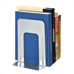 Image of 5 Star Large Deluxe Bookends Silver Pack of 2