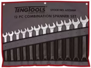 Image of Teng Tools 6512mm 12 Piece Combination Spanner Set 20 - 32mm in Tool Roll