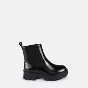 image of Missguided Lego Sole Chelsea Boot - Black