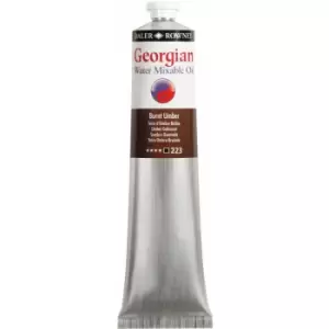 Image of Daler-rowney - Georgian Watermixable Oil 119200223 200ml Burnt Umber