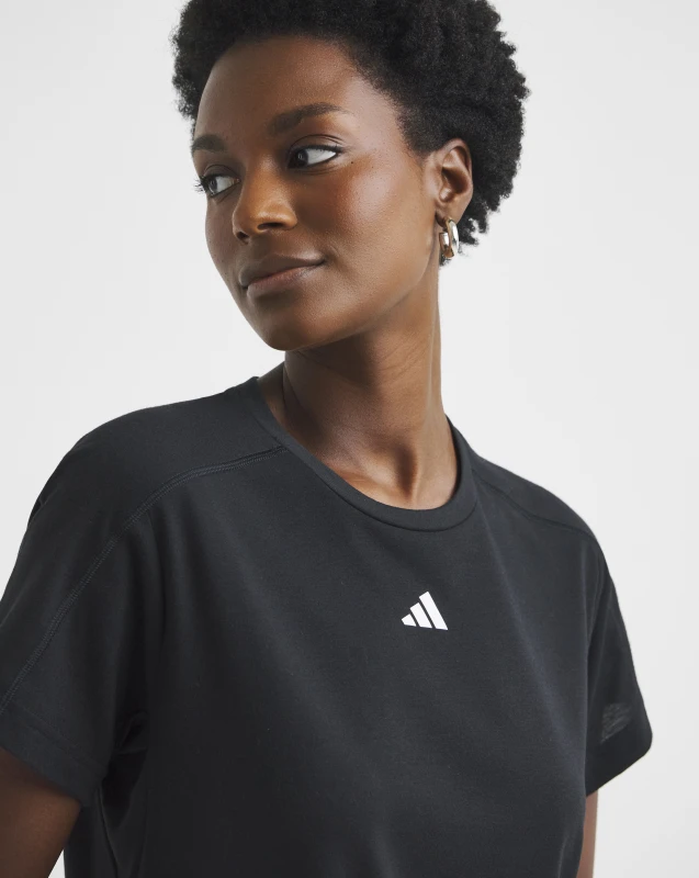 Image of Adidas adidas Training Crew T-Shirt Black - adidas - Size: XL Black Female XL AD61404