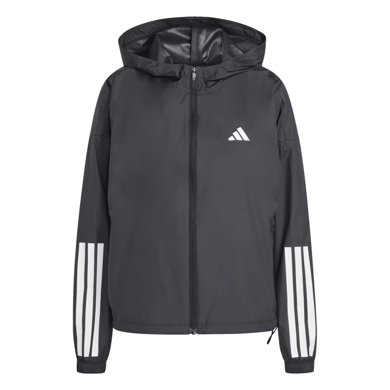 Image of Womens windbreaker adidas Hyperglam 3-stripes Noir Female XS
