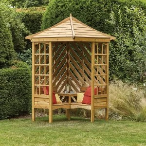 Image of Woodshaw Appleton Roofed Corner Arbour
