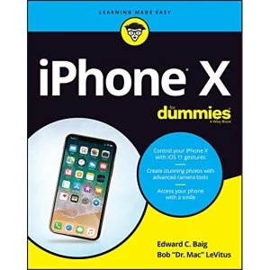 Image of iPhone X For Dummies Paperback / softback 2017