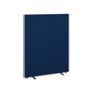 image of Floor standing fabric screen 1500mm high x 1200mm wide - blue