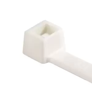 Image of HellermannTyton White Cable Tie Releasable, 205mm x 2.5 mm