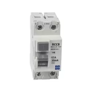 Image of Lewden 63A 30MA 2P 2 Module RCCB - 63/30/2A