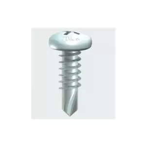 image of 00834PPSD Pan Head Self Drill Screw BZP 8 x 3/4' Box of 1000 - Timco