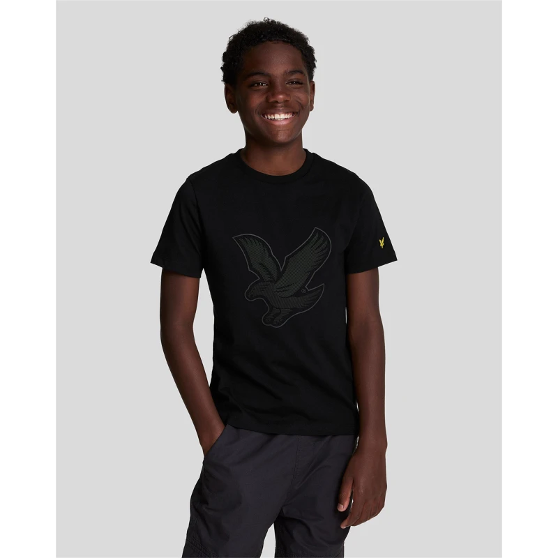 Image of Lyle and Scott Lyle Graphic Tee Regular Fit T-Shirts 5-6Y Black 59199803145