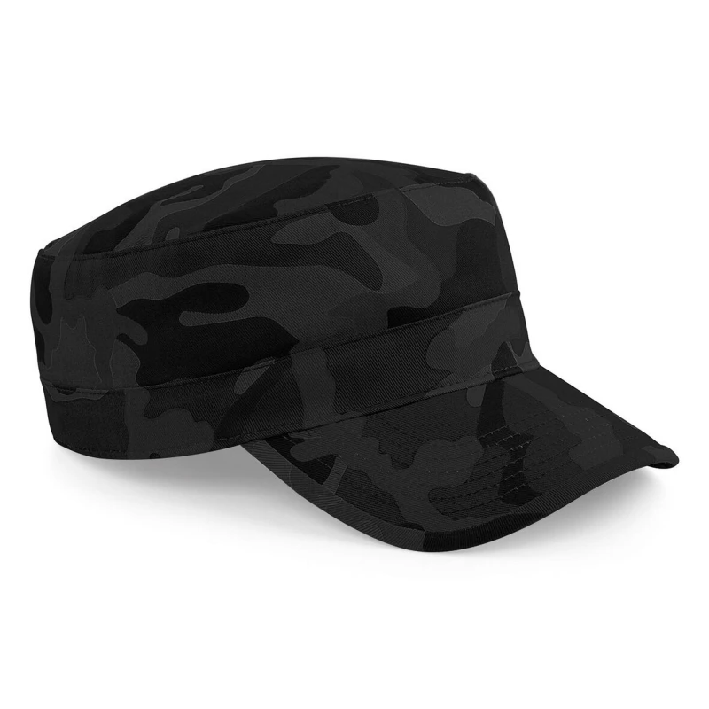 Image of Beechfield Beechfield Men Camouflage Army Cap Headwear Pack of 2 in Black One Size Male 5059269088026