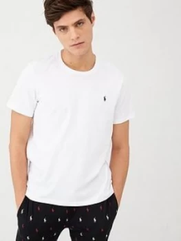 Image of Polo Ralph Lauren Logo Lounge T-Shirt - White Size M Men
