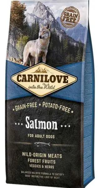 Image of Carnilove Sensitive Adult Salmon Cat Food 12kg