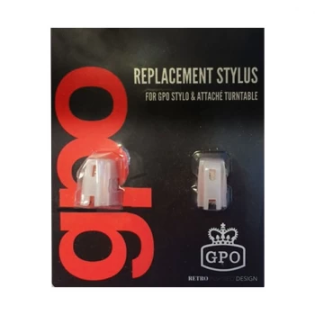 image of GPO Replacement Stylus for Stylo and Attache Turntable - Pack of 2