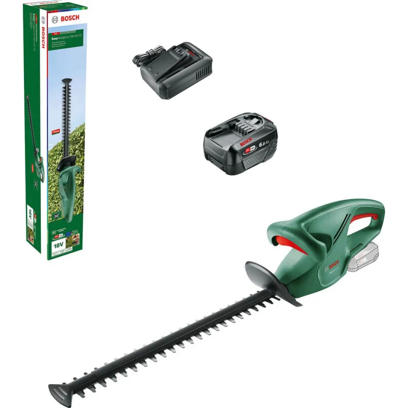 Image of Bosch EASYHEDGECUT 18V-52-13 P4A 18v Cordless Hedge Trimmer 520mm EASYHEDGECUT 18V-52-13 Batteries: 1 x 6ah Li-ion