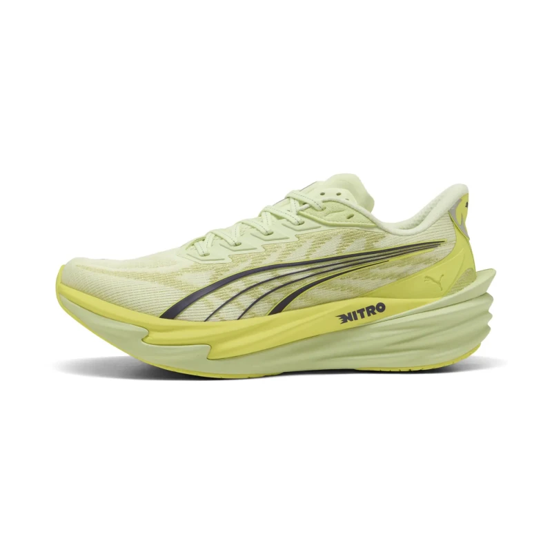 Image of Puma Deviate NITRO 4 Yellow Black SS26 Shoes, Size 44,5 - EUR