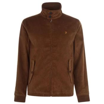 Image of Farah Bowie Corduroy Harrington Jacket - Truffle 230