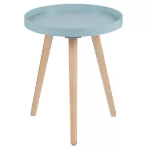 Image of Casa Halston Round Table, Aqua, Small