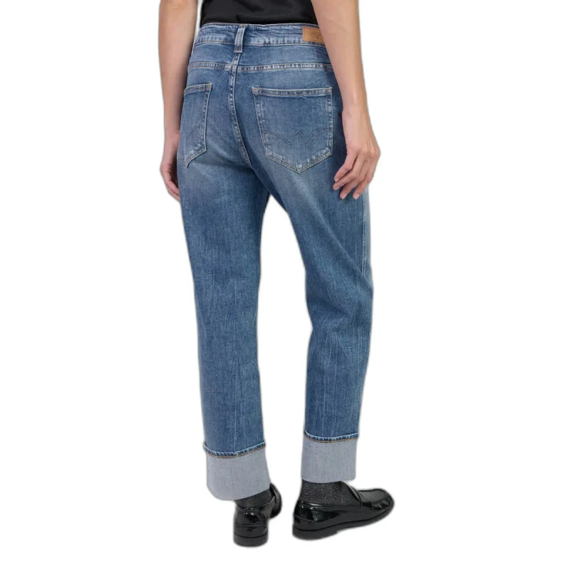 Image of Le Temps des cerises High-waisted girlfriend jeans 400/60 For Her Le Temps des cerises Jama No. 4 Bleu Female 24