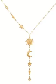 Image of Gold 'Cielo' Lariat Charm Necklace