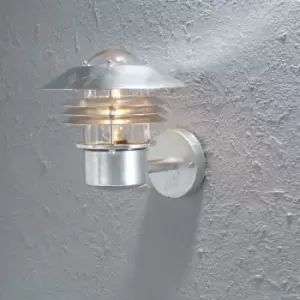 Image of Konstsmide Modena Outdoor Modern Grill Lantern Up Light Galvanised Steel, IP44