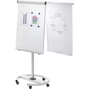 Image of Multifunction flip chart, mobile, when seated, as a table, board WxH 680 x 1040 mm