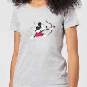 Disney Mickey Cupid Womens T-Shirt - Grey - XL