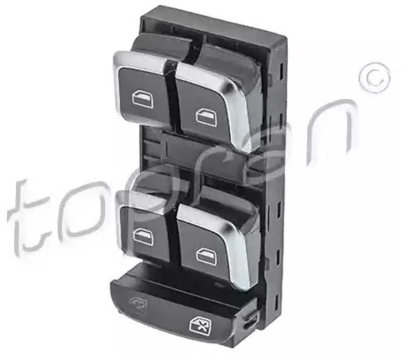 Image of TOPRAN 116 017 Switch, window winder EHVP Chromed edge, Vehicle Door Switch,window winder (1761)