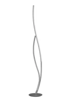 Image of Corinto Floor Lamp 174cm, 30W LED, 3000K, 2400lm Dimmable, Silver Chrome