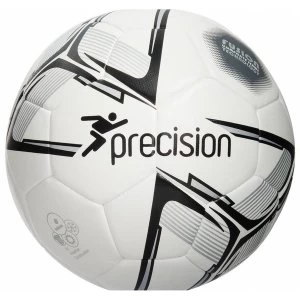 Image of Precision Rotario Match Football White/Black/Silver Size 5