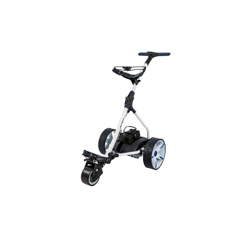Image of Ben Sayers 18-Hole Battery Electric Trolley - White/Blue G5215