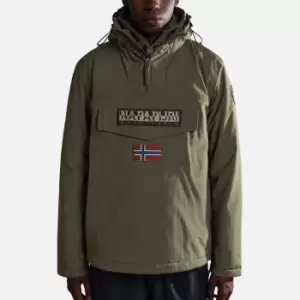 Image of Napapijri Mens Rainforest Winter Popover Jacket - Green Depths - XL